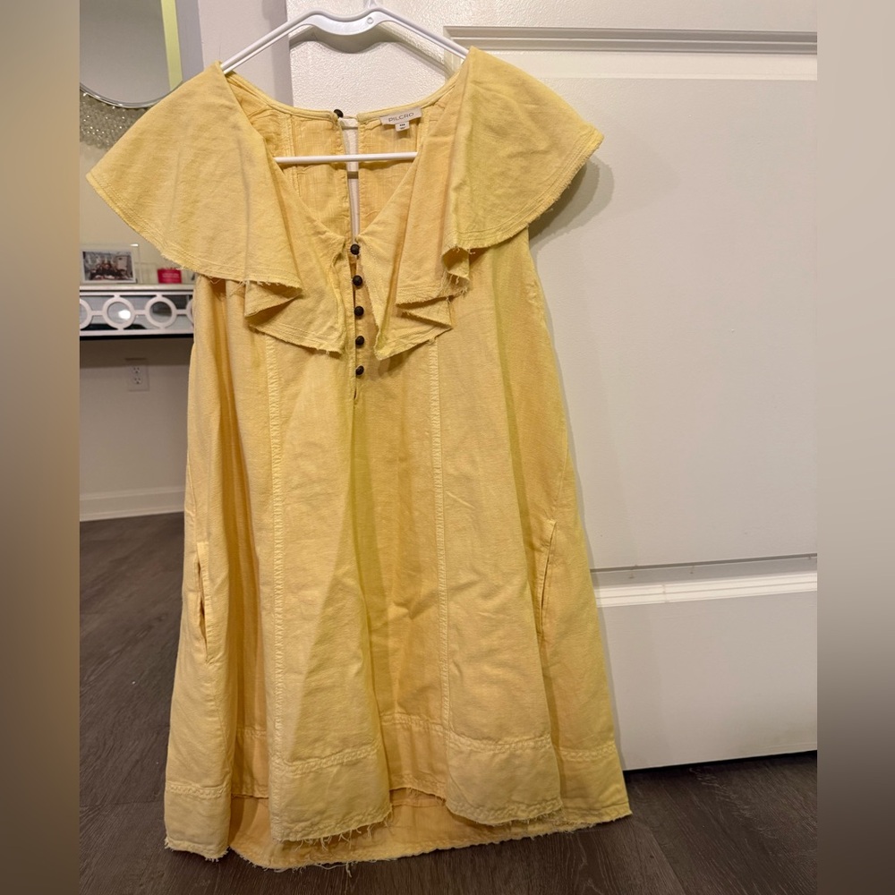 Pilcro Yellow Mini Dress
